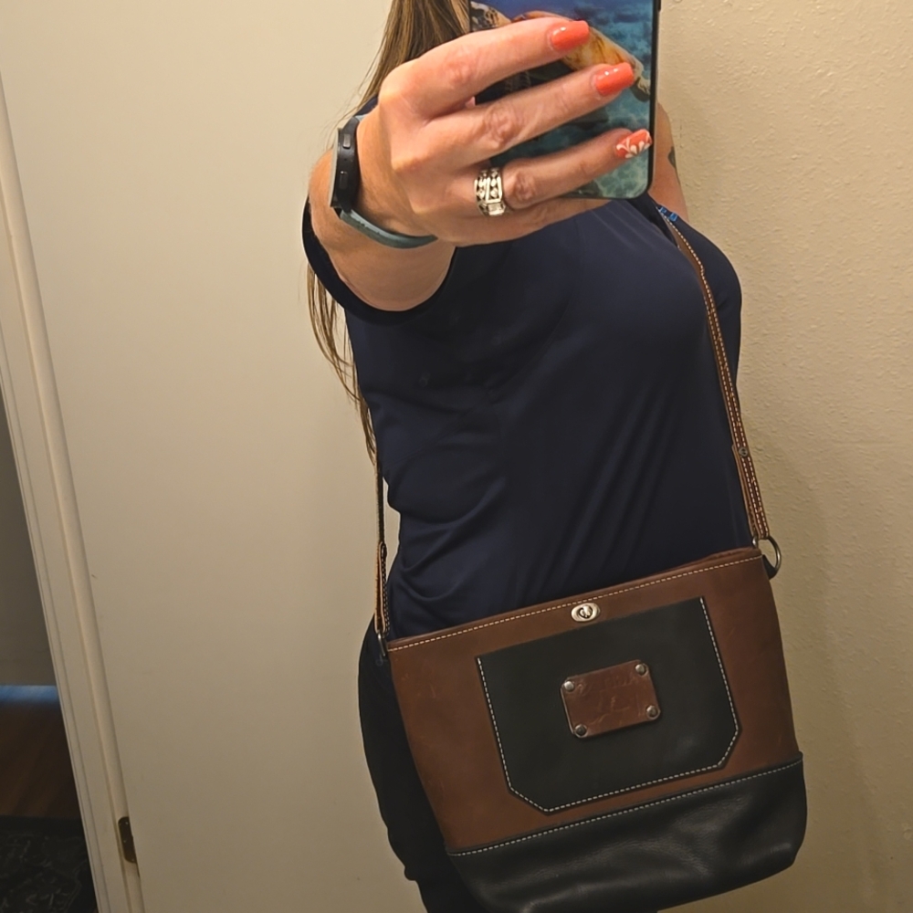 Valor Heavy Leather Crossbody Tote Bag – Artisan Rustic Style - Picture 12 of 12